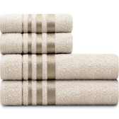 Imagem da oferta Jogo de Toalhas 4 Peças de Algodão Karsten