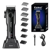 Imagem da oferta Máquina De Cortar Cabelo Barbeador Elétrico Recarregável Profissional Km-5082