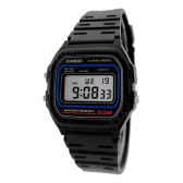 Imagem da oferta Relógio Casio Unissex W-59-1VQ - Digital - Resina Preto