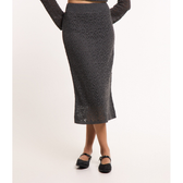 Imagem da oferta Saia Midi em Tricô com Ponto Crochetado