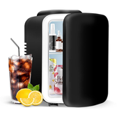 Imagem da oferta YSSOA - Mini frigorífico de 4 litros 6 latas refrigerador portátil e aquecedor frigoríficos compactos para alimentos