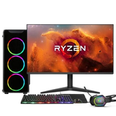 Imagem da oferta PC Gamer Completo AMD Ryzen 7 5700G Gráficos Radeon VEGA 8 16GB DDR4 SSD 512GB Fonte 500W Monitor 21.5" 75Hz 3green For