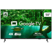 Imagem da oferta Smart TV 50\" Ultra HD 4K Philips 50PUG7408/78 com Google TV HDR10+ Dolby Vision Dolby Atm