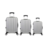 Imagem da oferta Kit Mala de Viagem abs 3 peças Adventure Fortt Prata - KMV01-PR