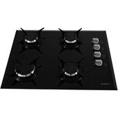 Imagem da oferta Cooktop 4 Bocas Britania Gás Preto BCT4P Bivolt