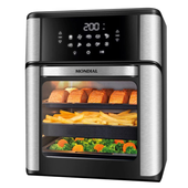 Imagem da oferta Fritadeira Elétrica Air Fryer Mondial Forno Oven AFON-12L-BI-BC 12L Preta\/Inox - 110V