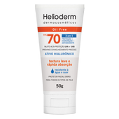 Imagem da oferta Protetor Solar Facial Helioderm Oil Free 3 em 1 FPS70 Sem Cor 50g