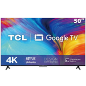 Imagem da oferta Smart TV LED 50\" 4K TCL 50P635 com HDR Wi-Fi Dual Band Bluetooth Controle Remoto com Comando por controle de Voz Google