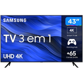 Imagem da oferta Smart TV Samsung 43" 4K Gaming Hub Visual Live 2023 - UN43CU7700GXZD