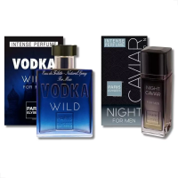 Imagem da oferta Kit 1 Perfume Vodka Wild 100ml + 1 Perfume Night Caviar 100ml