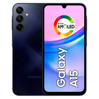 Imagem da oferta Smartphone Samsung Galaxy A15 128GB Azul Escuro 4G 6,5\" 4GB RAM Câmera Tripla 50MP Selfie 13MP Dual Chip Android 14