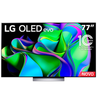 Imagem da oferta Smart TV 77\" 4K LG OLED77C3PSA Evo 120Hz G-Sync FreeSync Bluetooth ThinQ AI Alexa Google e 4 HDMIs