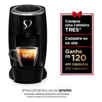 Imagem da oferta Cafeteira Tres Corações Touch Automática Preta-fosco 110v Cor Preto