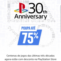 Imagem da oferta 30th Anniversary - Jogos com desconto até 75% na PlayStation