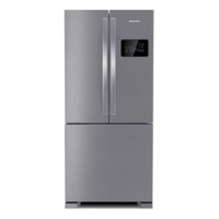 Imagem da oferta Geladeira Frost Free Side Inverse Inox Bro85ak Brastemp 110V