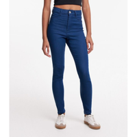 Imagem da oferta Calça Skinny Jeans com Cintura Alta e Bolsos