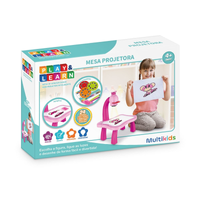 Imagem da oferta Mesa Projetora Para Desenhar Rosa Play e Learn Multikids - BR1601