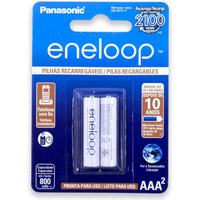 Imagem da oferta Pilha Recarregável Palito AAA Eneloop BK-4MCCE/2BB Azul pacote de 2