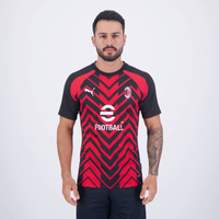 Imagem da oferta Camisa Puma Milan Pré-Jogo 2024 Vermelha e Preta