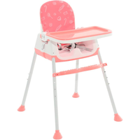 Imagem da oferta Maxi Baby Cadeira de Alimentação Bebê Portátil Zest 3 em 1Cinto de 3 pontos Apoio para os Pés(Até 23kgs) Rosa