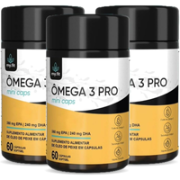 Imagem da oferta Kit 3 Ômega 3 Pro EPA/DHA Versão Mini Cáps Total 180 Softgels