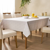 Imagem da oferta Lepper Toalha de Mesa Super Prática Retangular Estampada 6 Lugares Copacabana 140 m x 220 m Com 1 peça Bege