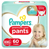 Imagem da oferta Fralda Infantil Pampers Premium Care Pants Tamanho XXG com 60 Unidades