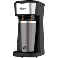 Imagem da oferta Oster Cafeteira 2Day Inox 2 em 1 com Copo Térmico 110V Preto/Inox 600W OCAF200