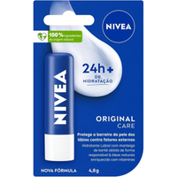 Imagem da oferta NIVEA Hidratante Labial Original Care - Com Manteiga de Karité & Pantenol hidrata por 12 horas oferecendo proteção e