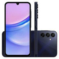 Imagem da oferta Smartphone Samsung Galaxy A15 128GB 4GB RAM Câmera Traseira Tripla 50MP + Selfie 13MP Tela 6.5" 4G Azul Escuro