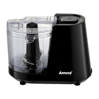 Imagem da oferta Mini Processador de Alimentos Amvox 100W Preto