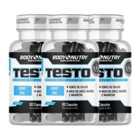 Imagem da oferta Kit 3x Testo 60 capsulas Vitaminas e Minerais com Boro - Body Nutry - Kit de Suplementos