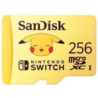 Imagem da oferta Cartão De Memória SanDisk MicroSD Pokémon Nintendo Switch 256GB 100Mbs Class 10 SDSQXAO-256G-GN6ZK