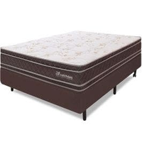 Imagem da oferta Cama Box Colchão Casal 100% Espuma Dupla Face Antialérgico 138x188x56cm - BF Colchões