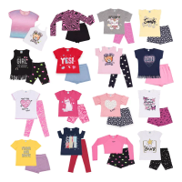 Imagem da oferta Kit Lote 10 Peças Conjunto Menina Infantil Feminin Playland