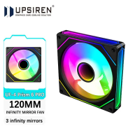 Imagem da oferta 4 unidades UPSIREN UF-4 Prism 6 PRO 120mm caso ventilador 5V 3PIN placa-mãe sincronização de luz 4PIN PW