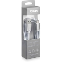 Imagem da oferta Cabo USB 2.0 Tipo C Elgin Nylon 15 Metros Cinza