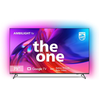 Imagem da oferta Smart TV 75" 4K 120 Hz Philips THE ONE 75PUG8808/78 Google TV Ambilight P5 DTS Play-Fi Freesync Dolby Vision Atmos 50W R