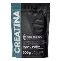 Imagem da oferta Creatina Monohidratada 500g Soldiers Nutrition Sabor Natural