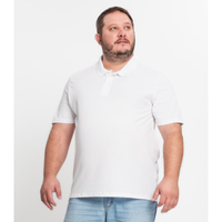 Imagem da oferta Camisa Polo Piquet Plus Size Masculino Kohmar Branco