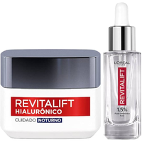 Imagem da oferta Kit Sérum Preenchedor Facial Anti-idade 30ml + Creme Facial Anti-Idade L'Oréal Paris Revitalift Hialurônico 49g