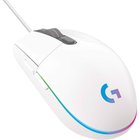 Imagem da oferta Mouse Gamer Logitech G203 LIGHTSYNC RGB Efeito de Ondas de Cores 6 Botões Programáveis e Até 8.000 DPI - Branco