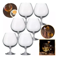 Imagem da oferta Jogo 6 Taças Conhaque Brandy Cristal Gastro Bohemia 690ml