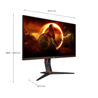 Imagem da oferta Monitor Gamer AOC 27\" 27G2S/BK com tela Widescreen Full HD 165Hz tempo de resposta de 1ms e AMD FreeSync Premium - Pret