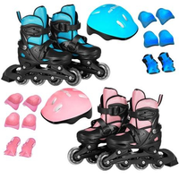 Imagem da oferta Patins Roller Infantil Ajustável Com Kit Proteção Completo