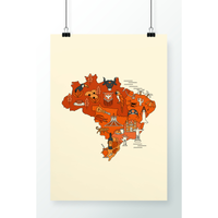 Imagem da oferta Poster Mapa Brasilidade