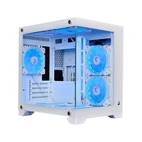 Imagem da oferta Gabinete Gamer Rise Mode Galaxy Glass M Mini M-ATX Lateral e Frontal em Vidro Temperado Branco - RM-GA-GGMN-FW