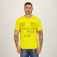 Imagem da oferta Camiseta Que Deus Perdoe Essas Pessoas Ruins Amarela