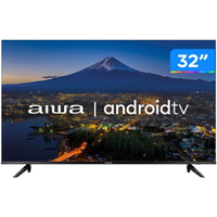 Imagem da oferta Smart TV AIWA 32” HD D-LED IPS Wi-Fi Bluetooth Google Assistente 2 HDMI 2 USB - AWS-TV-32-BL-02-A