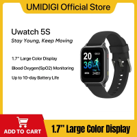 Imagem da oferta Umidigi uwatch 5S bluetooth relógio inteligente 1.7 "5atm à prova dwaterproof água smartwatch fitness freqüência ca